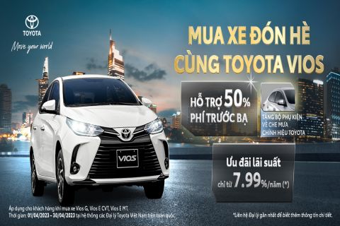 Chương trình khuyến mại từ Toyota Bắc Ninh dành cho khách hàng mua xe Vios và Corolla Cross trong tháng 4/2023